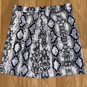 Snake Print Skirt